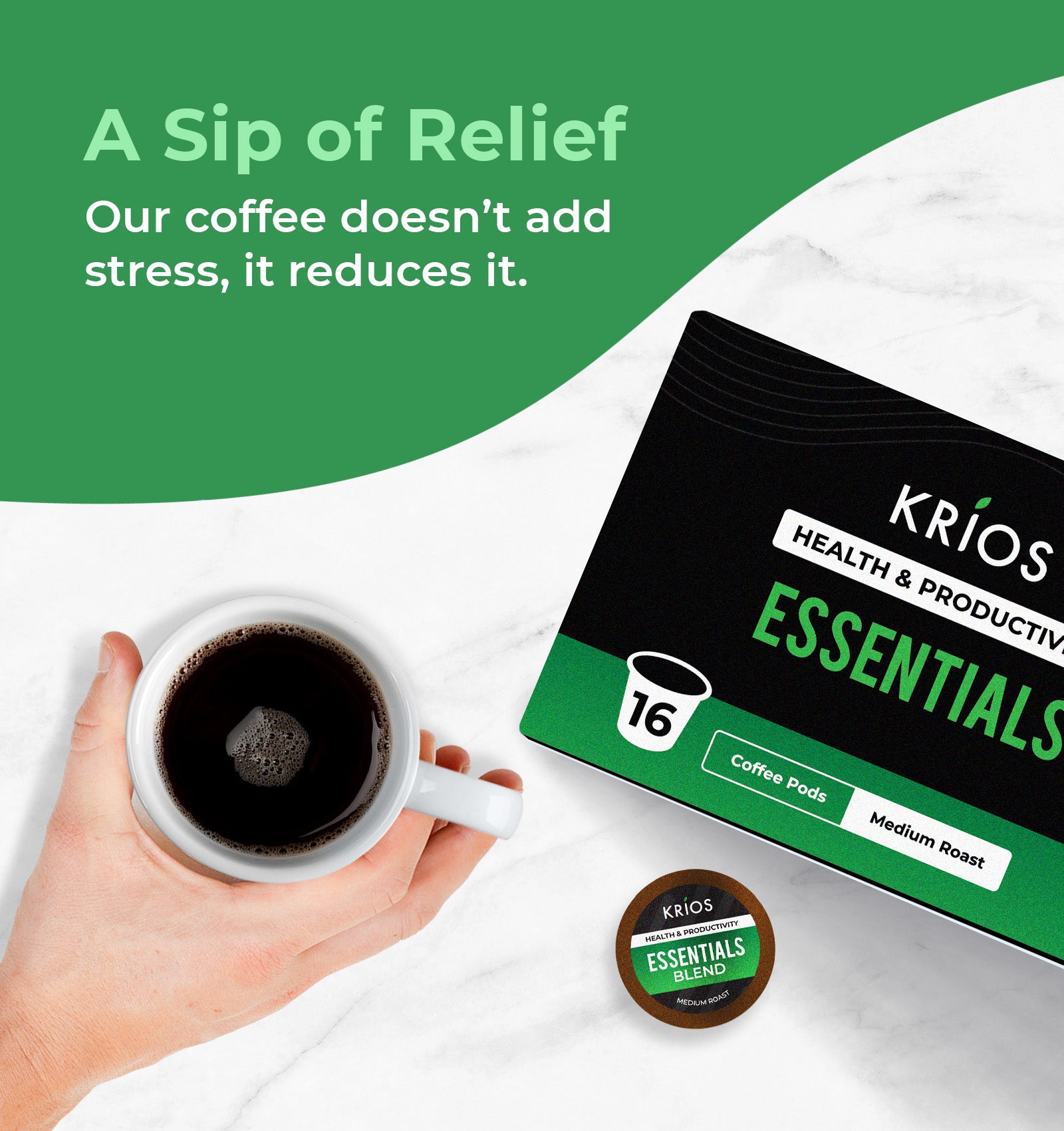 Essentials Blend Coffee Pods (16Ct)