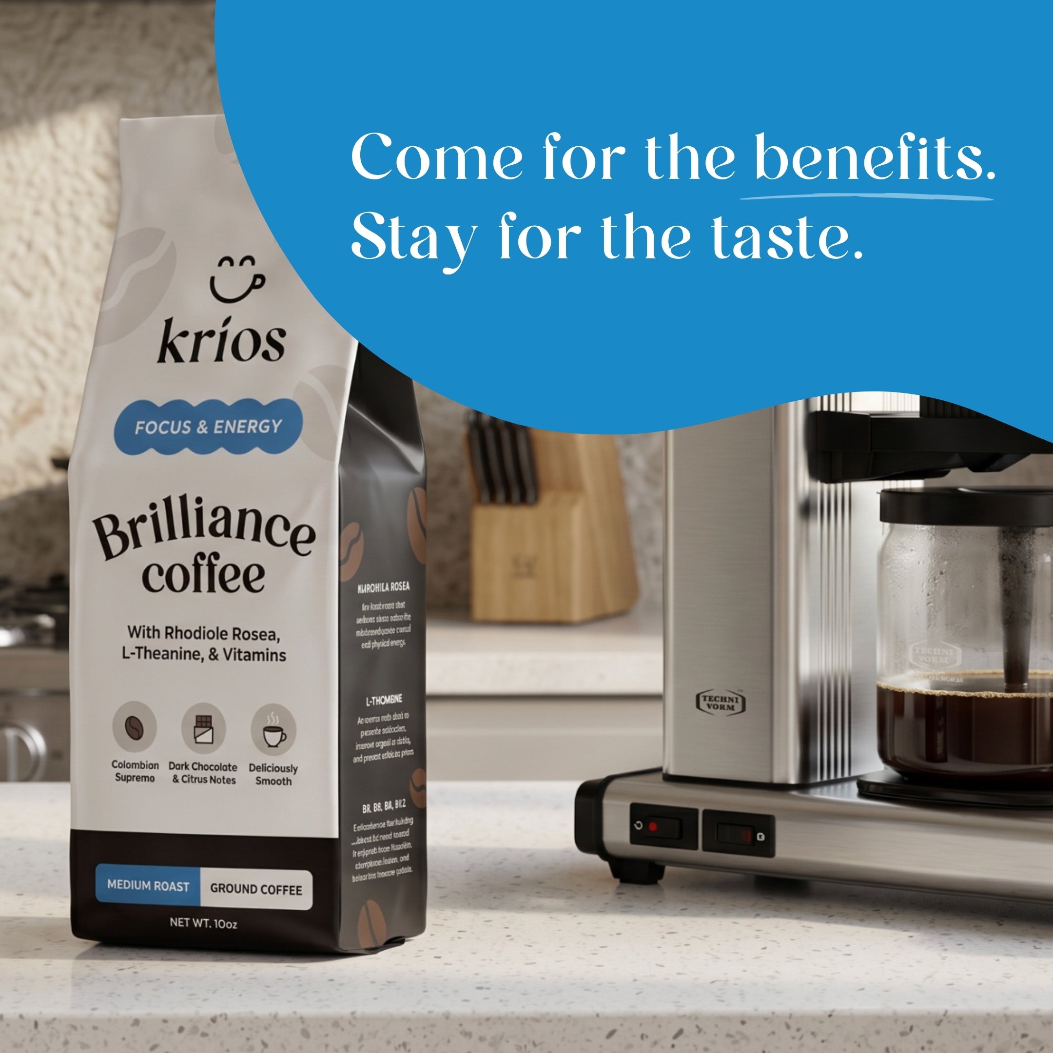 Brilliance Ground Coffee (10oz)
