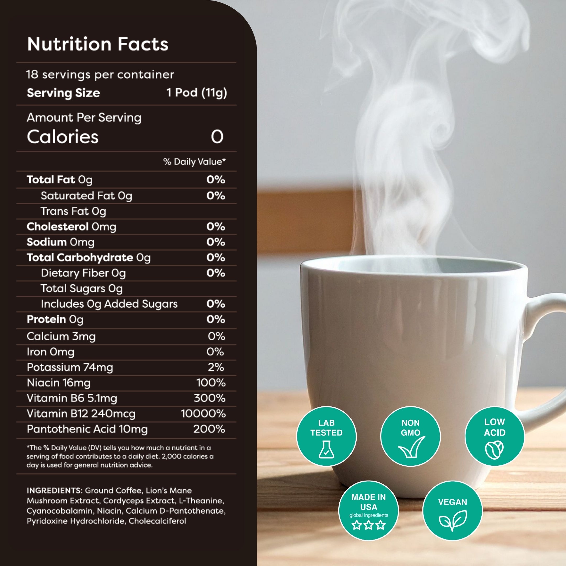 Mindful Coffee Pods (18Ct)